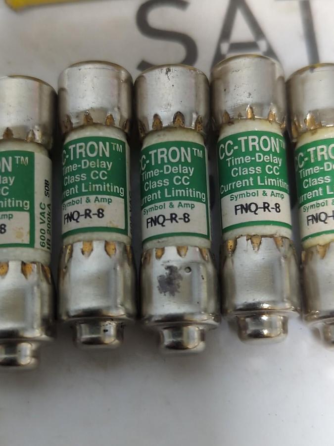 COOPER BUSSMANN,FNQ-R-8,TRON 8 AMP FUSES BOX OF 6 NOS