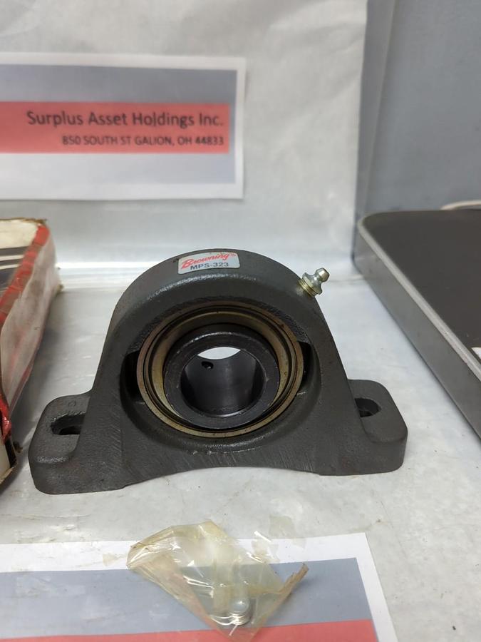 BROWNING,MPS-323 1-7/16,PILLOW BLOCK 2-BOLT BASE 1-7/16 INCH BORE NOS