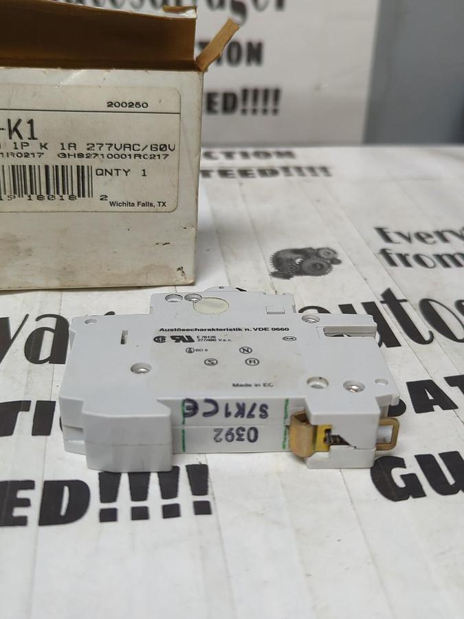 ABB,S271-K-1,CIRCUIT BREAKER 1- POLE 277VAC/60V NOS