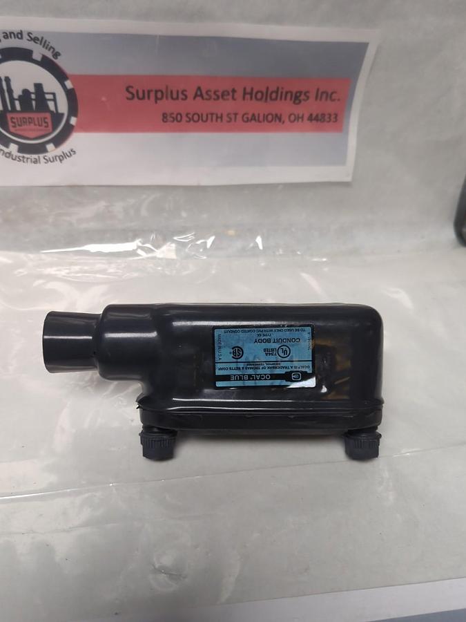 OCAL BLUE,734A,TYPE 4X COATED CONDUIT BODY 1 IN NPT 90° ELBOW NOS