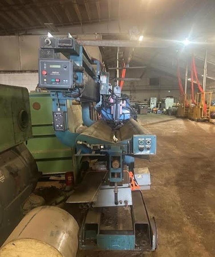 Used Jet-Line LWS-48Z,48" Rail Mounted Seam Welder w/Miller Power Supply