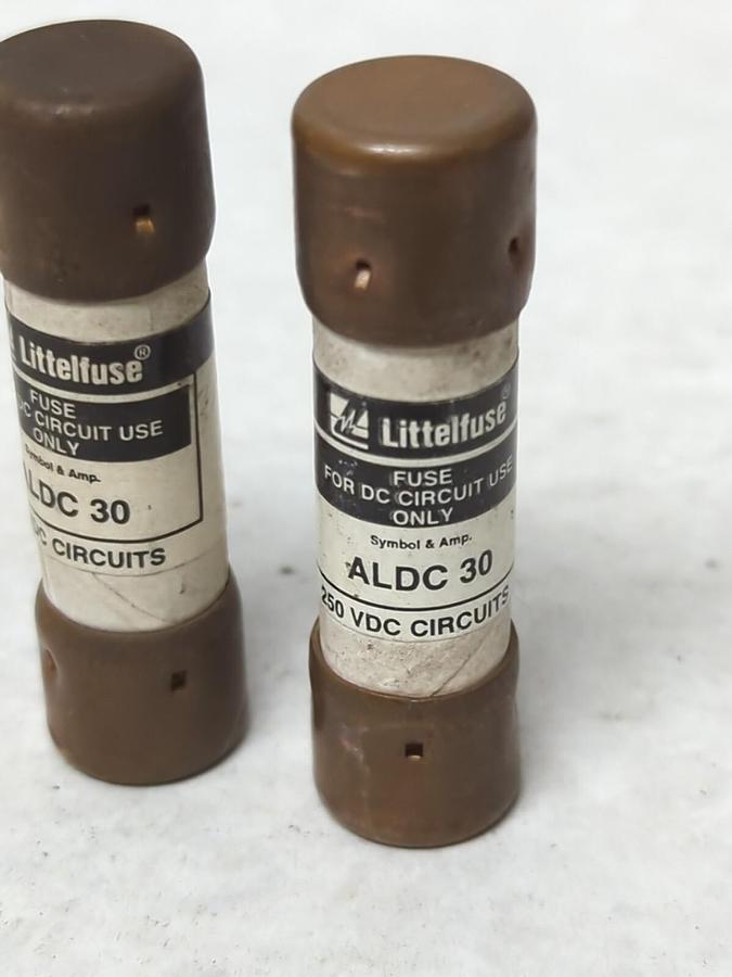 Used LITTELFUSE,ALDC-30,FUSE 30 AMP LOT OF 2 PRE-OWNED