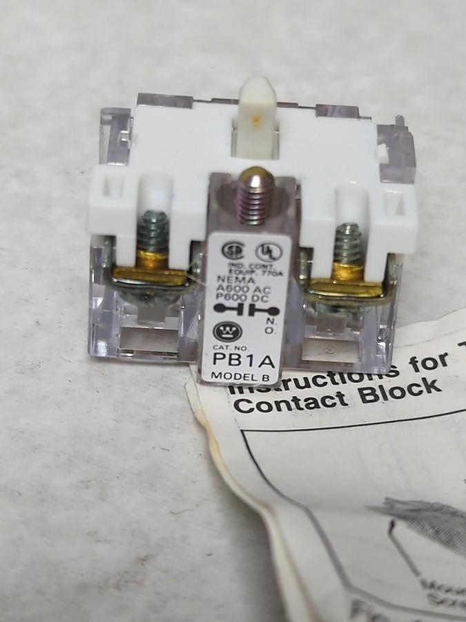 WESTINGHOUSE,PB1A/C940614,CONTACT BLOCK NOS