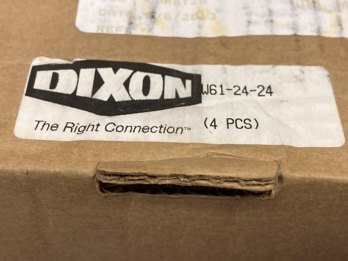Dixon,W61-24-24,Hydraulic 4-Bolt Flange BOX OF 4