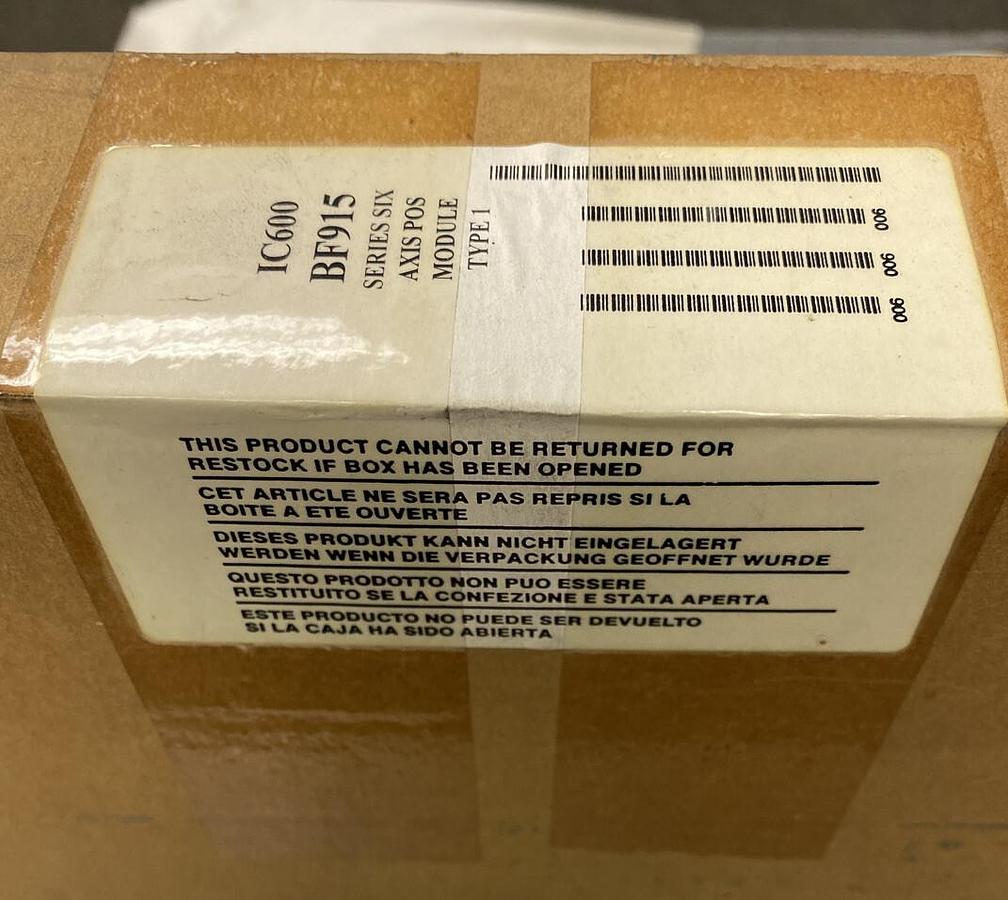 Used GE Fanuc,IC600 BF915,Series Six Axis Position Module Type 1 NOS Sealed
