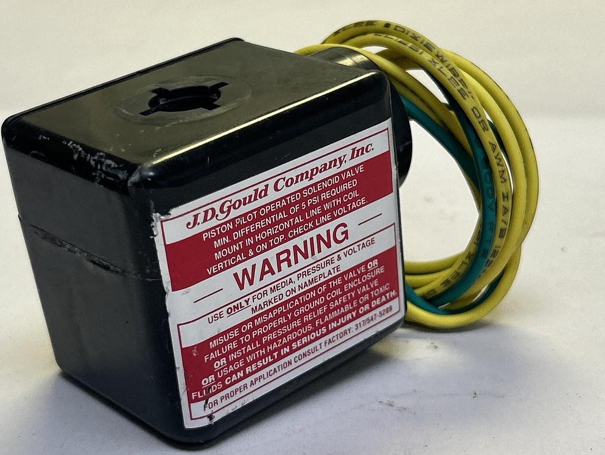 JD GOULD,J41232-CC-M6,SOLENOID COIL 120V NOS