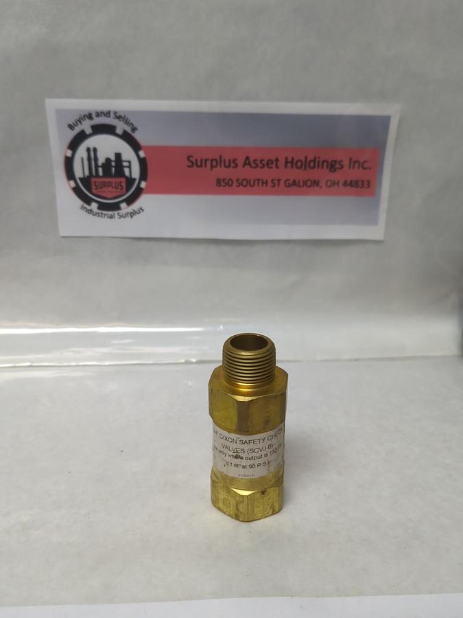 DIXON,PCC-SC6,SAFETY CHECK VALVE 3/4 INCH NOS