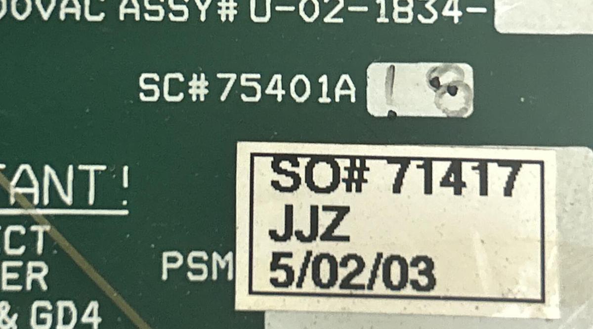 Used AJAX,75401A18,PC BOARD