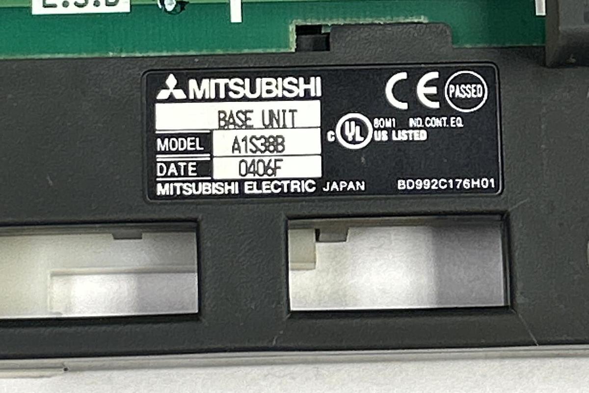 Used MITSUBISHI,A1S-38B,8 SLOT RACK BASE UNIT