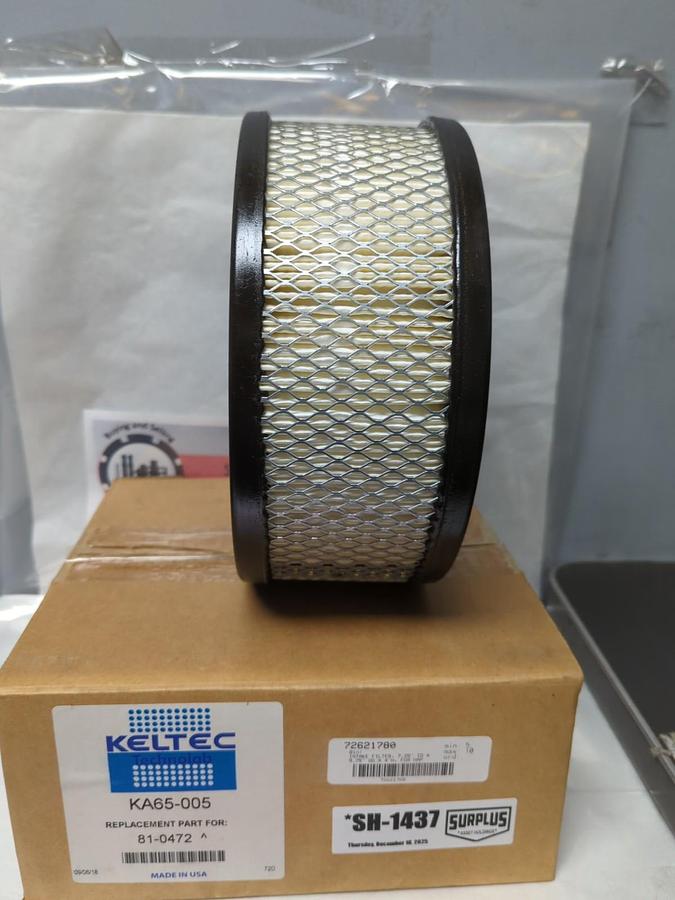 KELTEC,KA65-005,AIR INTAKE FILTER 7-1/2 IN ID X 9-3/4 IN OD X 4 IN H NOS