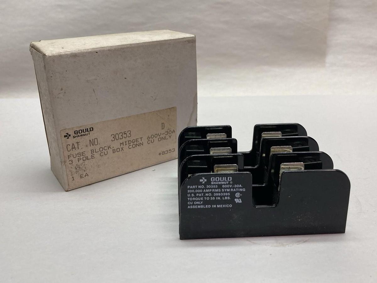 Gould,30353,3-Pole Fuse Block 600V 30A