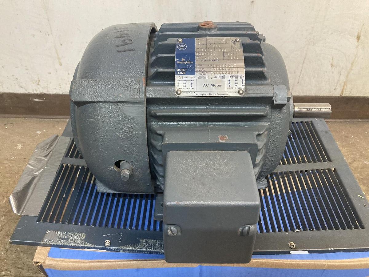 Used Westinghouse,TBFC,Electric Motor 1HP 1745 RPM  230/460 Volts 182 Frame