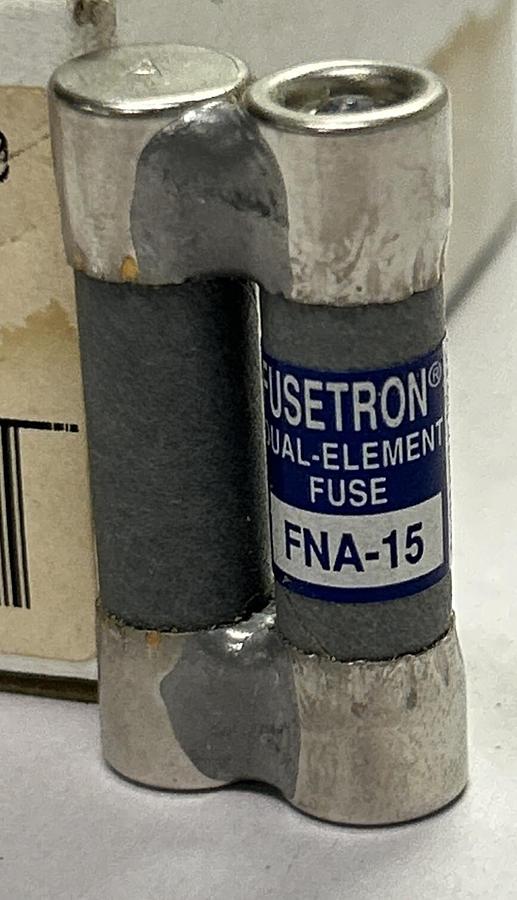 COOPER BUSSMANN,FNA-15,FUSETRON FUSE 15A 125V LOT OF 10 NEW