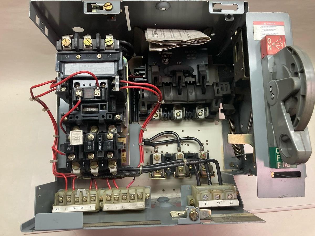 Used Allen-Bradley,2112B FVNR,12 Inch Size 2 FUSED MCC Bucket 480V 60Hz