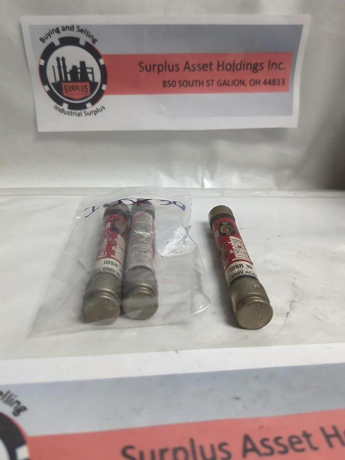 Used LITTELFUSE,IDSR-30,INDICATOR FUSE 30 AMP LOT OF 3 PRE-OWNED