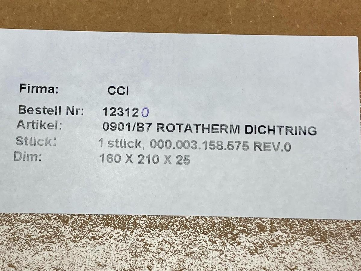 Used Rotatherm,0901/B7,Dichtring 160x210x25 Rev 0