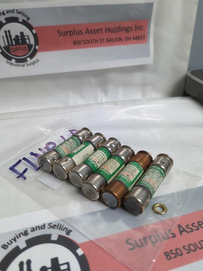 Used LITTELFUSE,FLNR-60,POWR-GARD 60 AMP FUSE LOT OF 6 PRE-OWNED