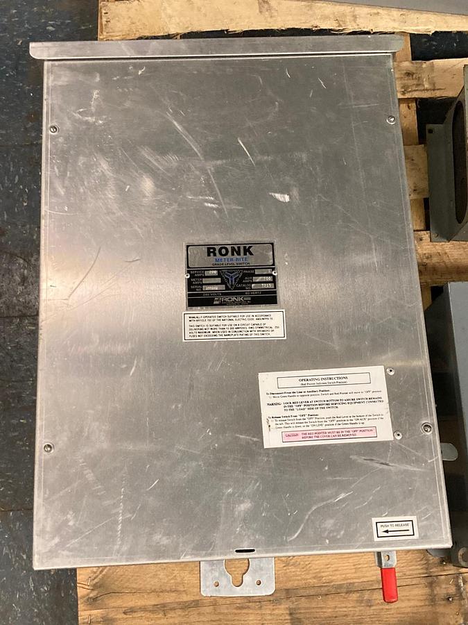 Used Ronk,7215,Meter-Rite Generator Transfer Switch 240V 1PH 200A