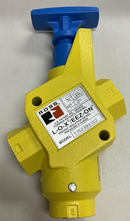 Used Ross,Y1523B4102,L-O-X Safety Lockout Valve NOS