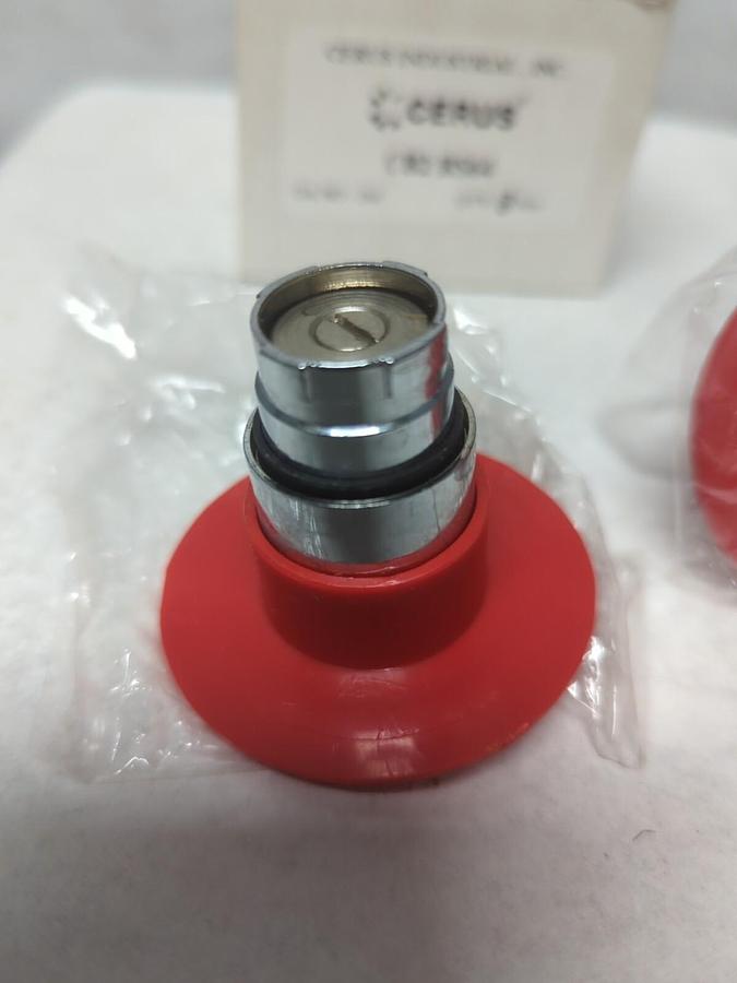CERUS IND.,CB2BS64,PUSH/TURN BUTTON RED LOT OF 3 NOS