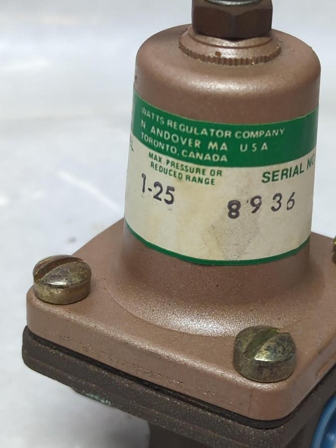 WATTS,26A,PRESSURE REGULATOR VALVE 1-25 NOS