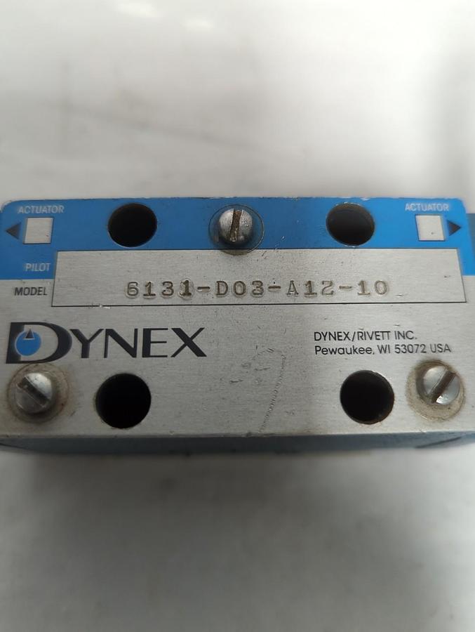 Used DYNEX,6131-D03-A12-10,CONTROL VALVE PRE-OWNED