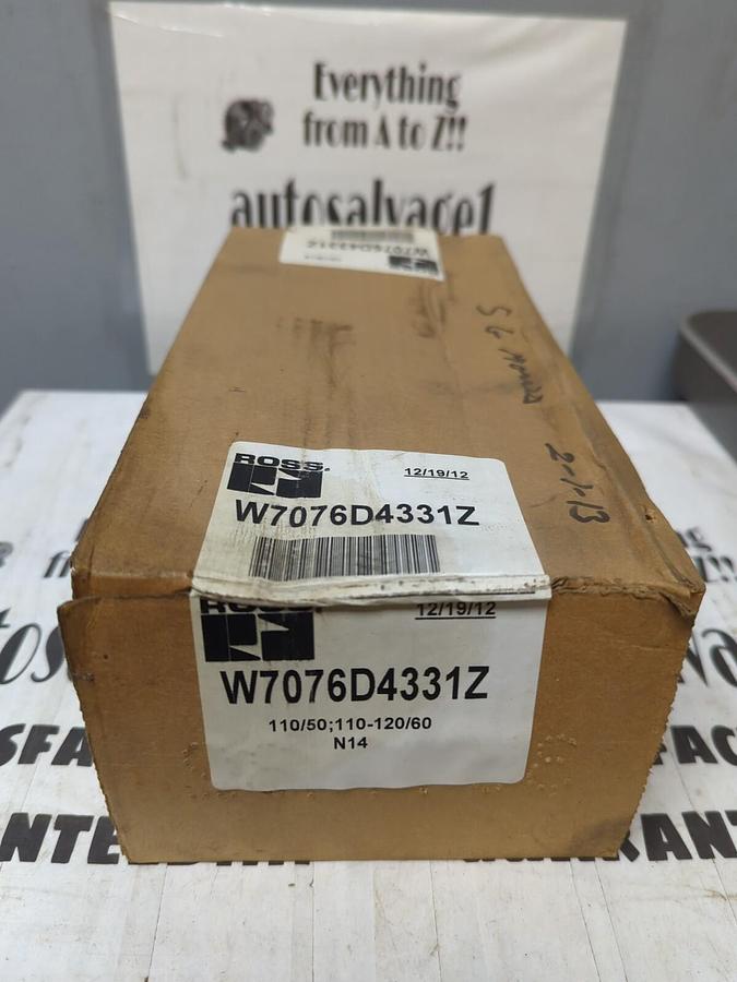 ROSS CONTROLS,W707604331Z,PNEUMATIC VALVE SEALED NOS