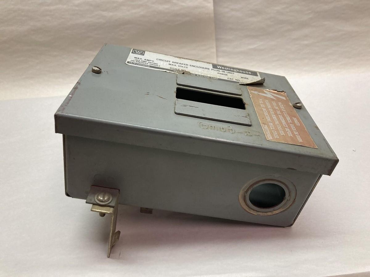 Used Westinghouse,P1N0P,3-Phase Circuit Breaker Plug-In Unit Enclosure 50A 240V