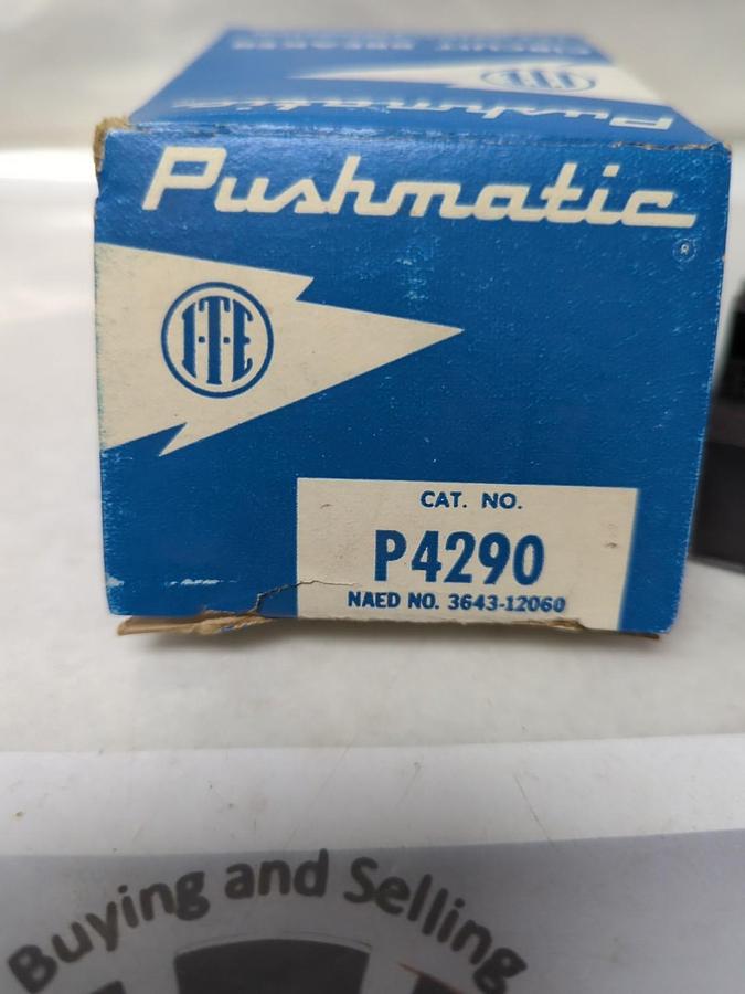 ITE,P4290,PUSHMATIC CIRCUIT BREAKER 90 AMP 2-POLE NOS