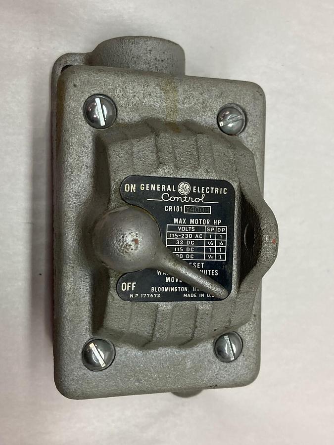 General Electric,CR101Y400H,Manuel Motor Starter Switch