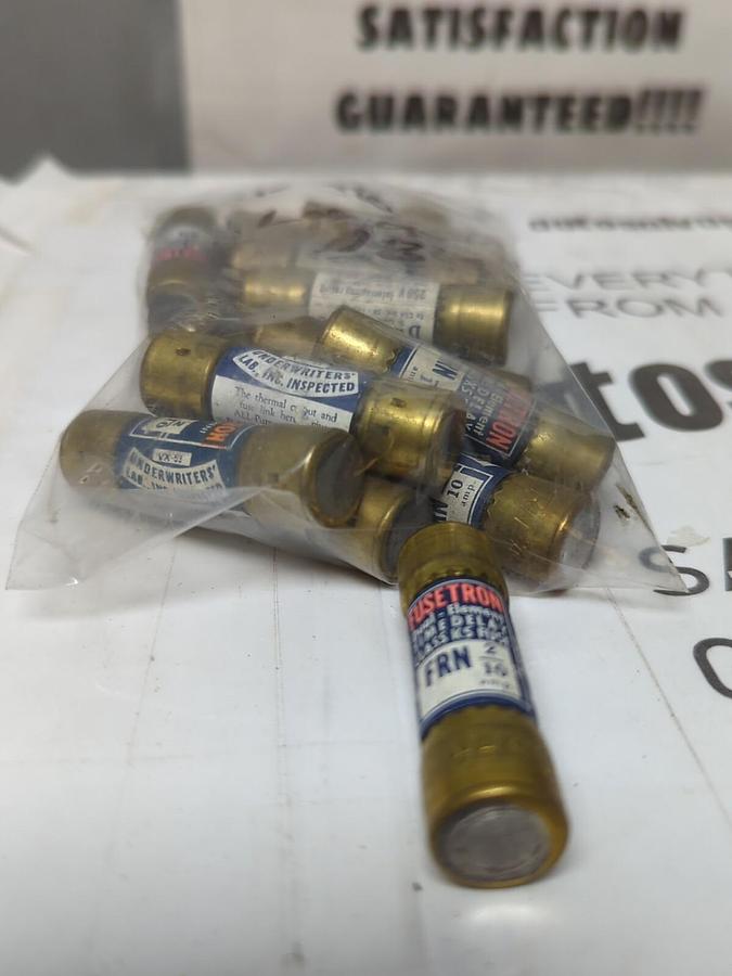 COOPER BUSSMANN,FRN-2/10,FUSETRON 2/10 AMP FUSES LOT OF 18