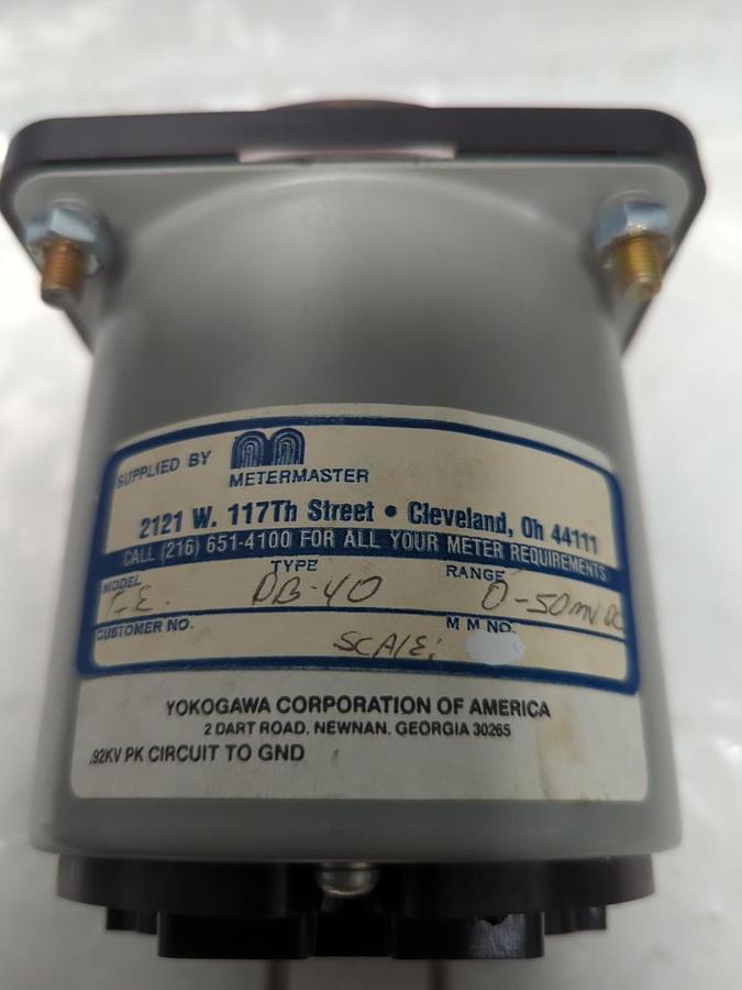 Used GE,DB-40,AMMETER 0-50 MV DC 0-800 PRE-OWNED