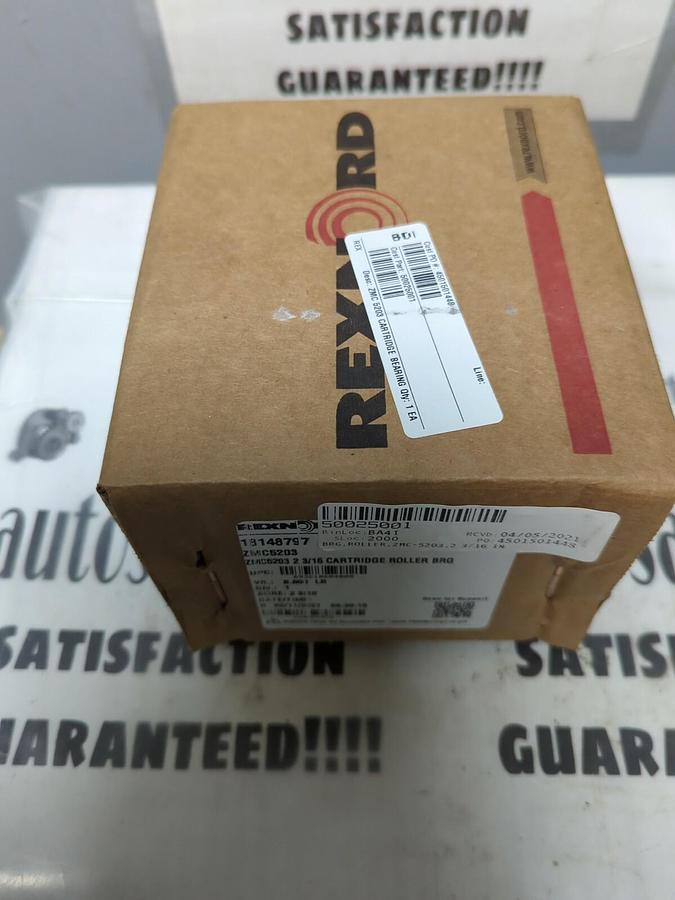 Used REXNORD,ZMC5203,MOUNTED SPHERICAL ROLLER BEARING CARTRIDGE UNIT 2-3/16 IN NOS