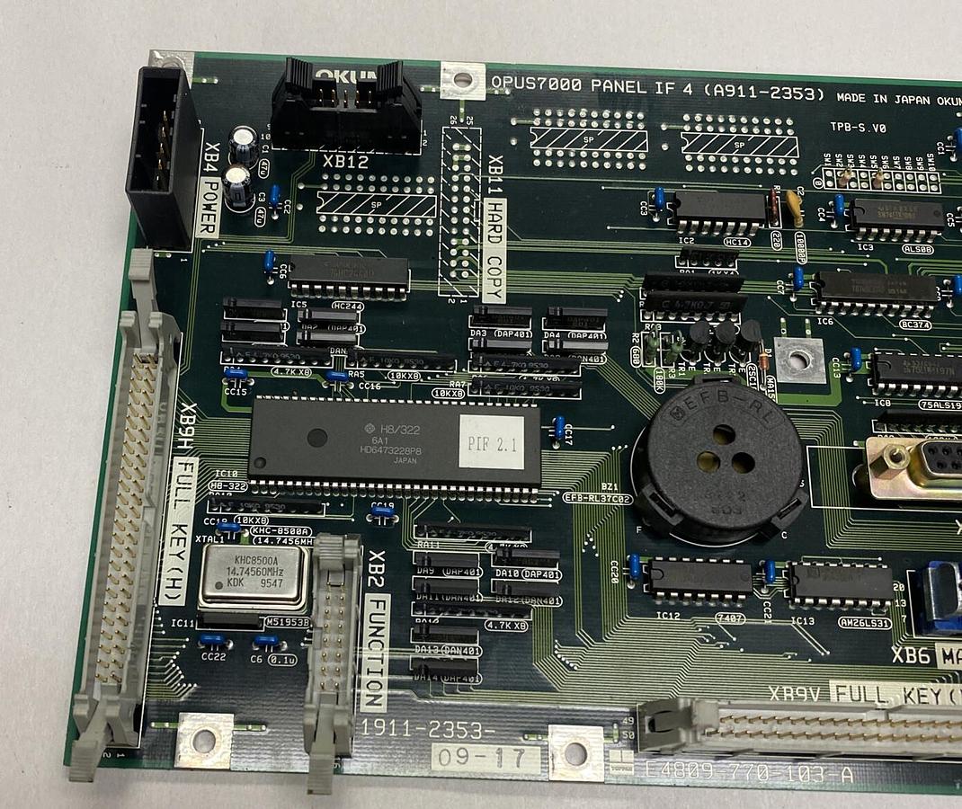 Used OKUMA,E4809-770-103-A,CONTROL BOARD OPUS 7000 PANEL