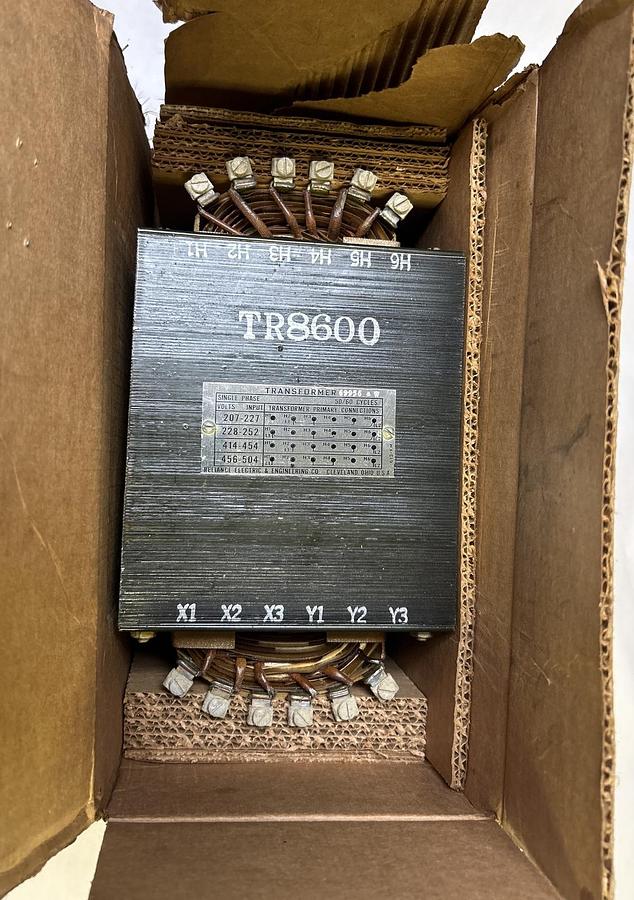 RELIANCE,69956-W,TRANSFORMER 50/60 CYCLES NOS