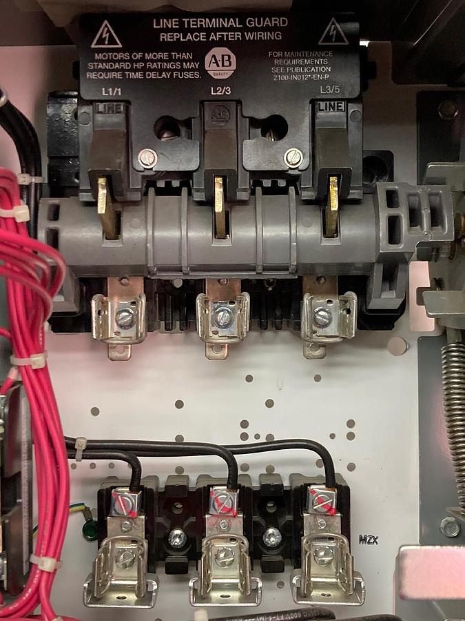 Used Allen-Bradley,2100 2112,Size 1 Fused MCC 12 Inch Starter Bucket