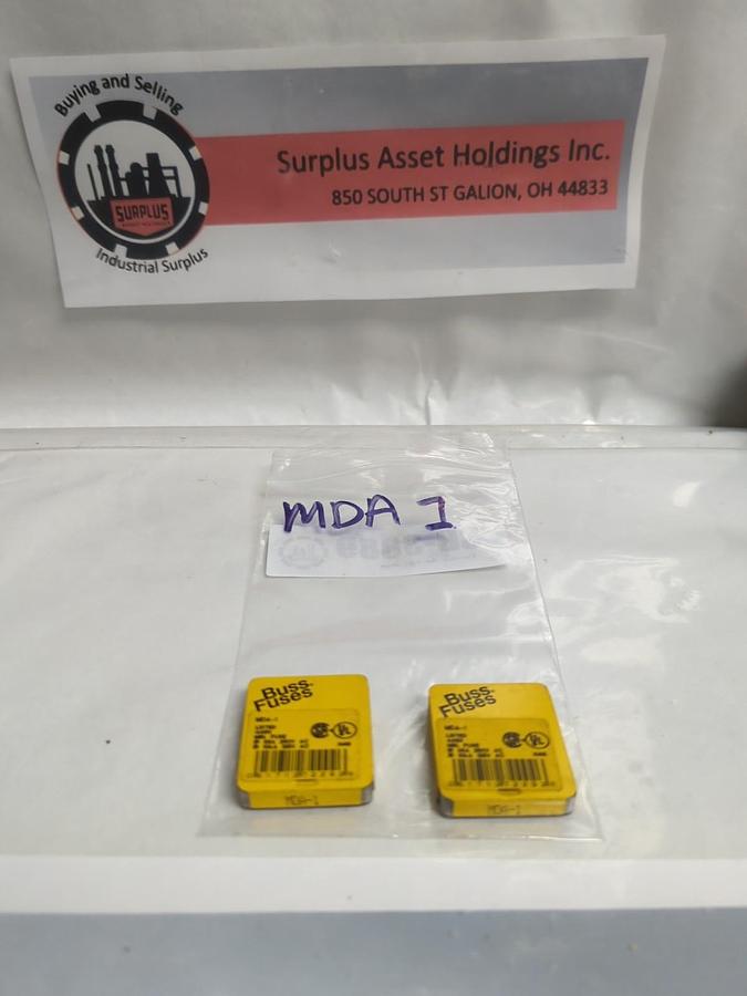 COOPER BUSSMANN,MDA-1,1 AMP FUSE LOT OF 10 NOS