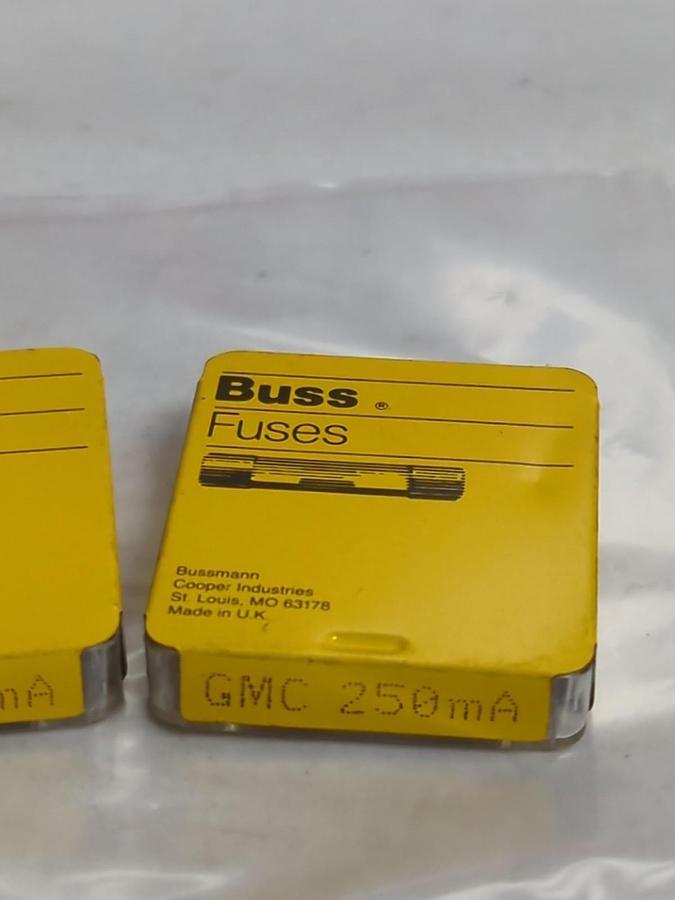 COOPER BUSSMANN,GMC 250mA,FUSE LOT OF 15PCS NOS