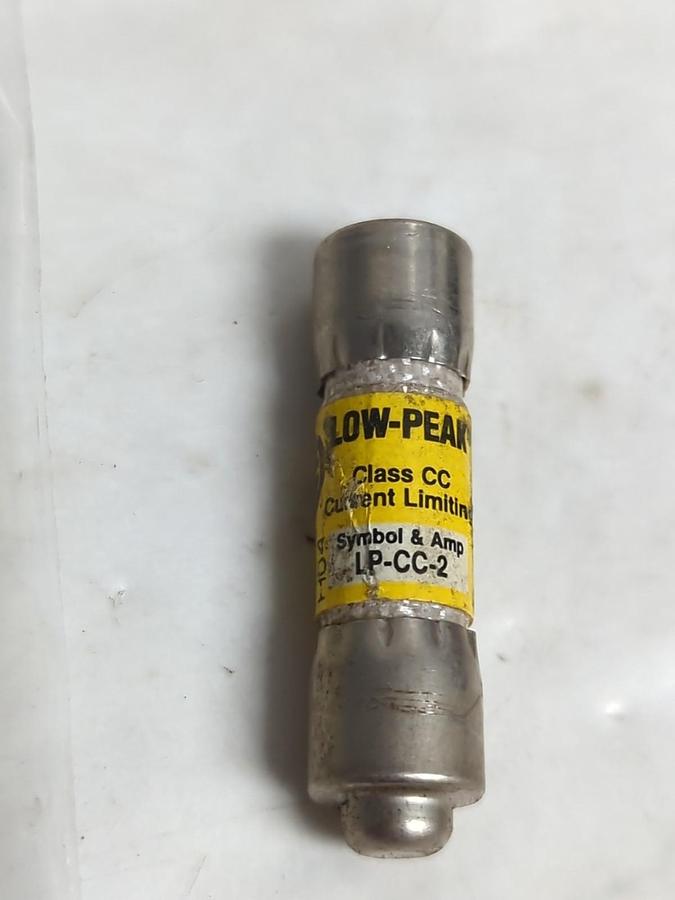 Used COOPER BUSSMANN,LP-CC-2,LOW-PEAK 2 AMP FUSE LOT OF 20 PRE-OWNED