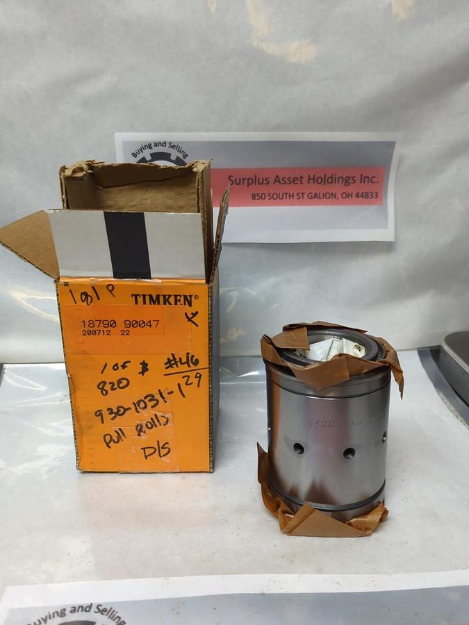 TIMKEN,18790-90047,COMPLETE ROLLER BEARING CONE NOS