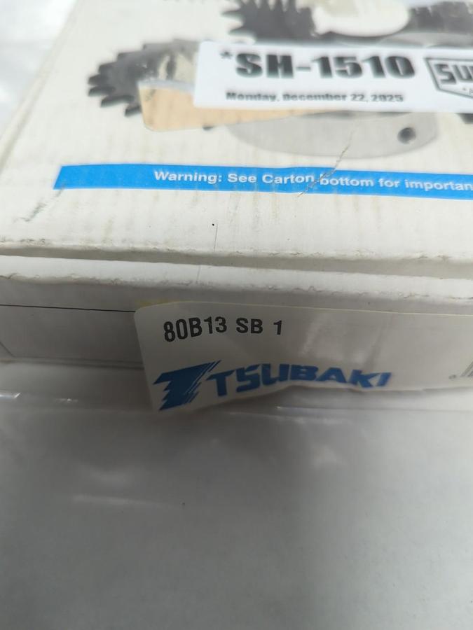 US TSUBAKI,80B13 SBI,SPROCKET 13 TEETH 1 INCH PITCH NOS