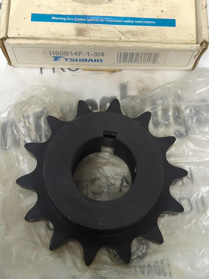 TSUBAKI,H80B14F-1-3/4,SPROCKET NEW IN BOX