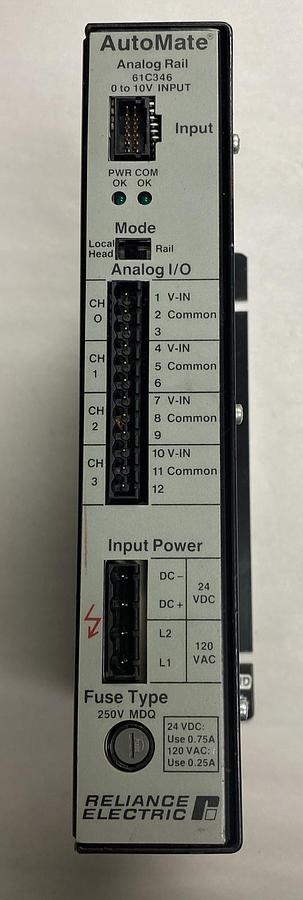 Used Reliance Electric,61C346,Analog Input Module Refurbished