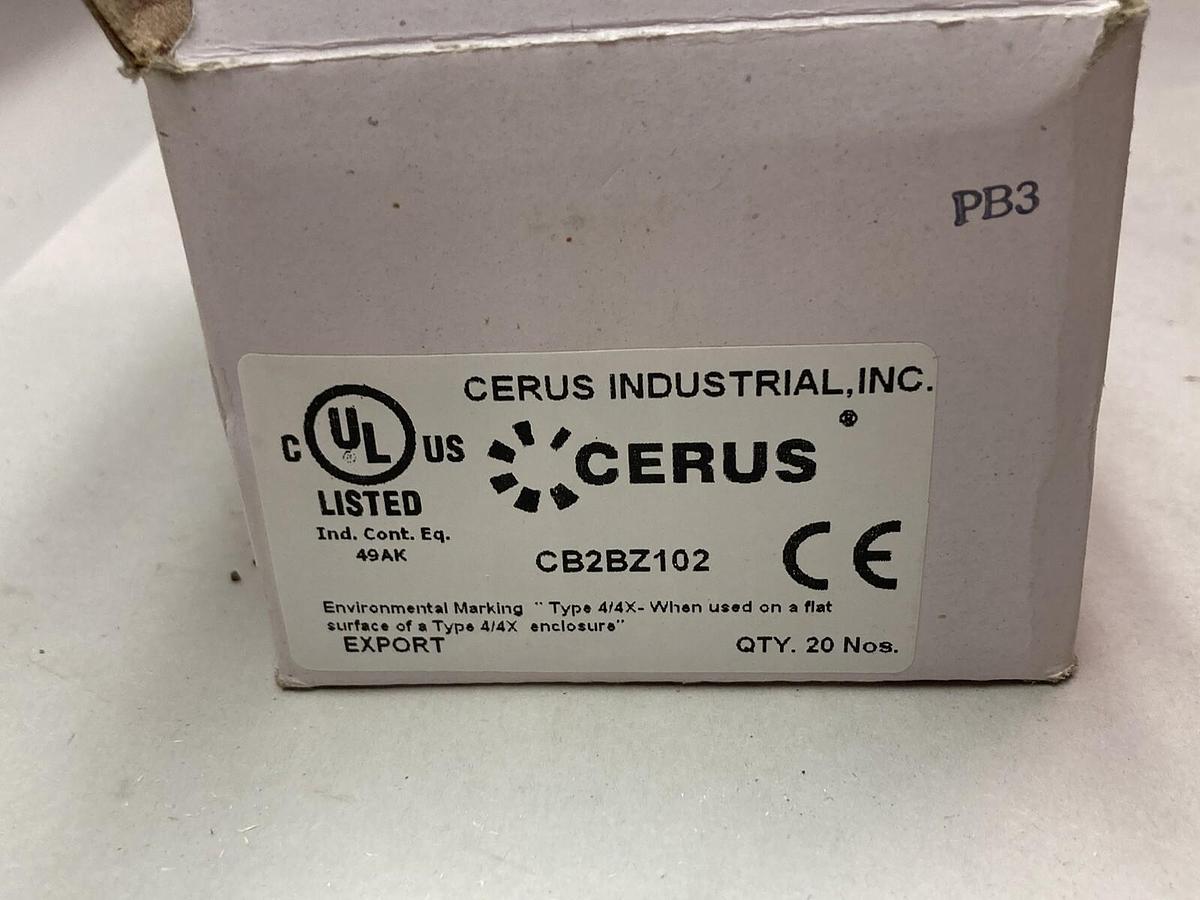 Cerus Industrial,CB2BZ102,Auxiliary Contact Block LOT OF 7
