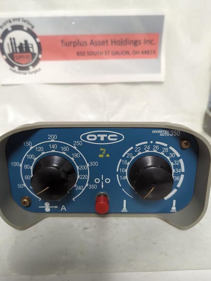 Used DAIHEN OTC,P6739K02,INVERTER AUTO 350 WELDER REMOTE CONTROL BOX PRE-OWNED
