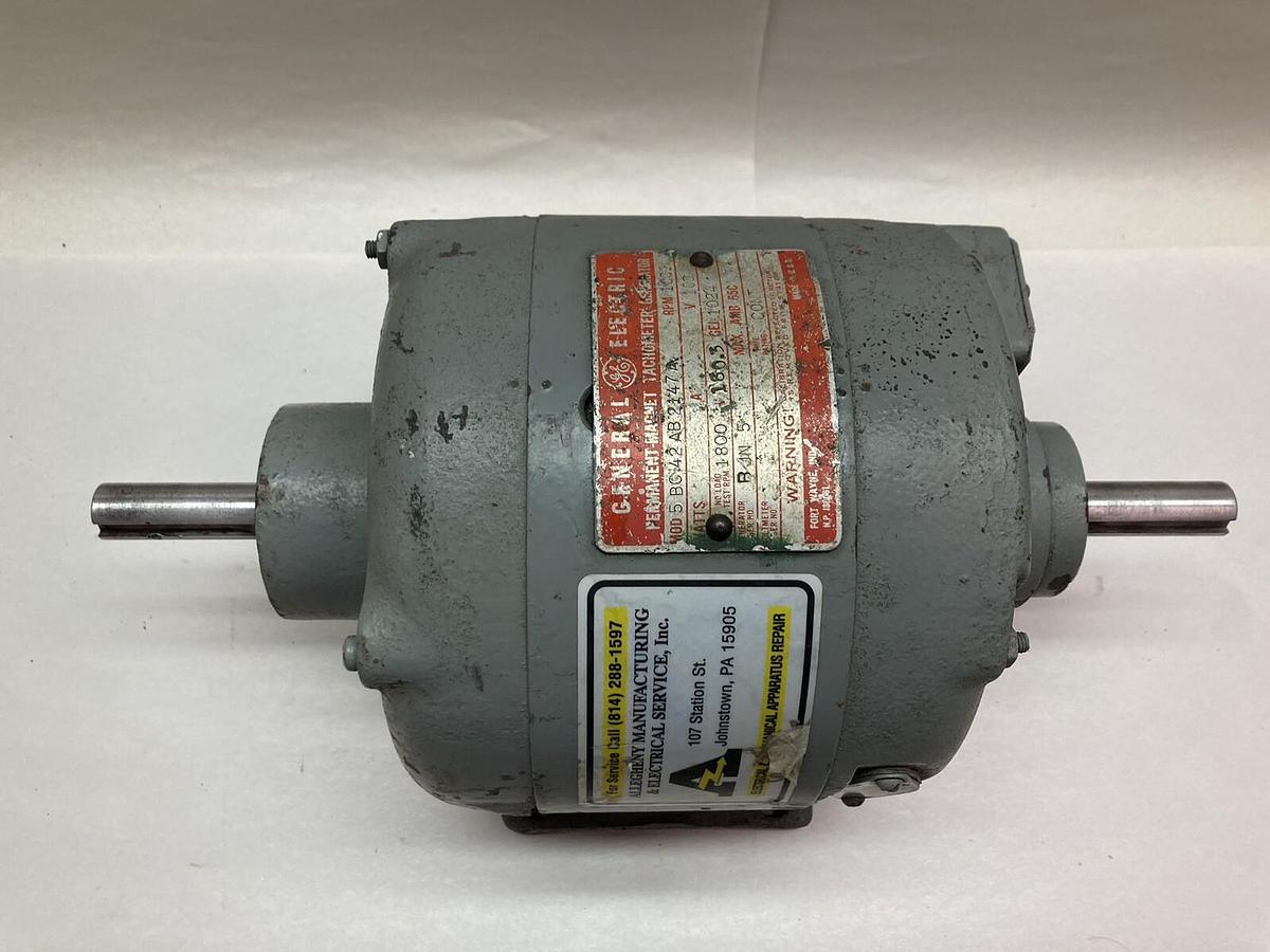 Used General Electric,5BC42AB2147A,Tachometer Generator 1000rpm 100V