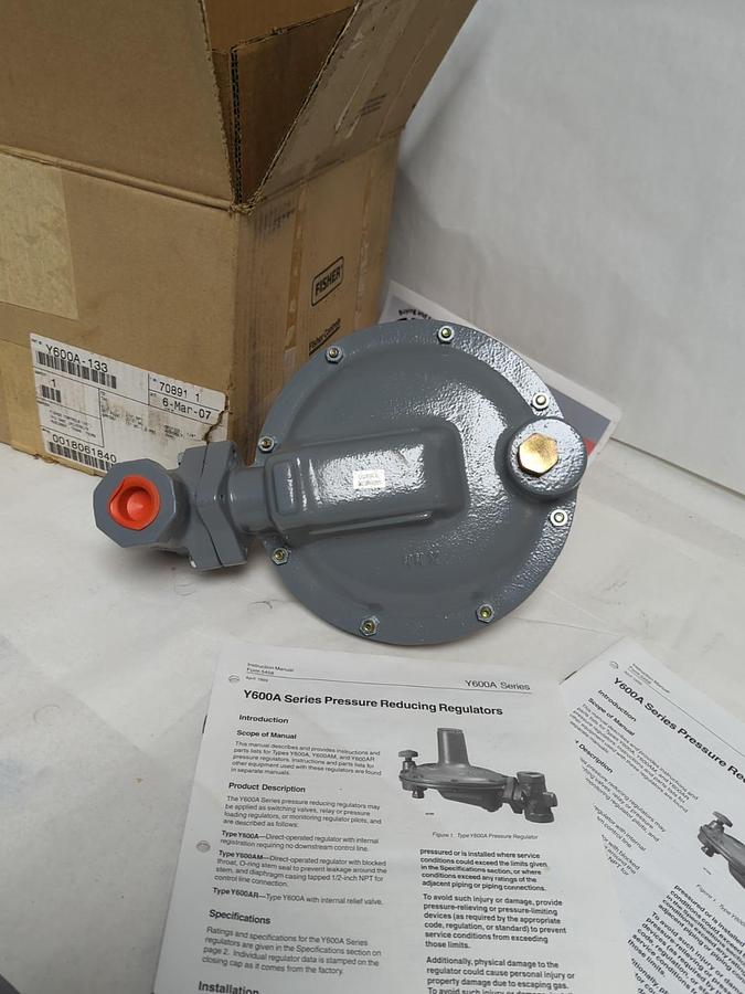 FISHER CONTROLS,Y600A-133,PRESSURE CONTROL VALVE NOS