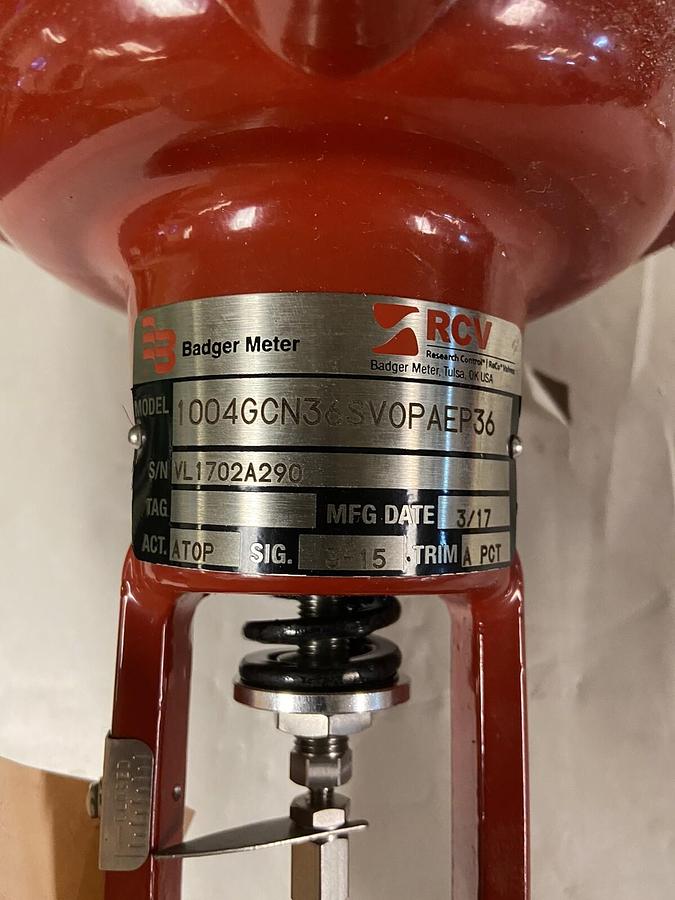 Badger,1004GCN36SVOPAEP36,1 INCH Actuator Valve CF8/8M 1500 CWP