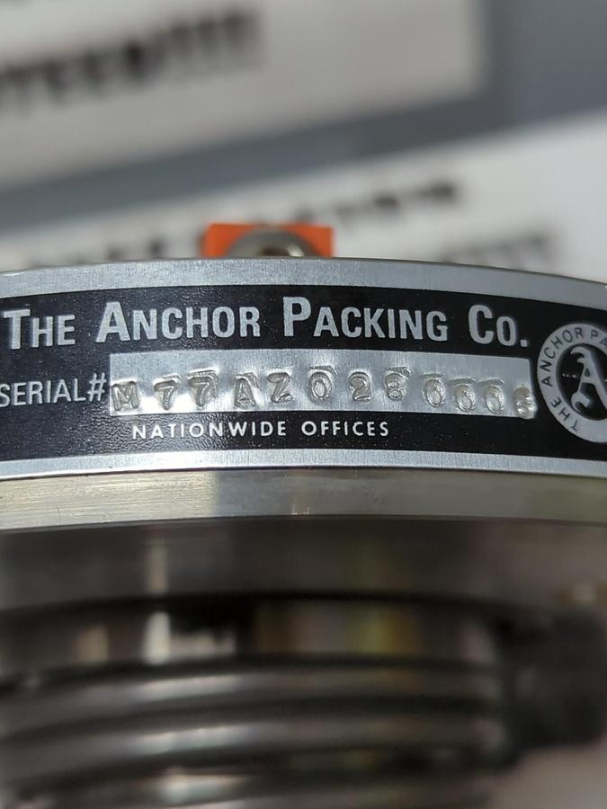 THE ANCHOR PACKING CO.,M77AZ028006, MECHANICAL SEAL MISSING BOX NOS