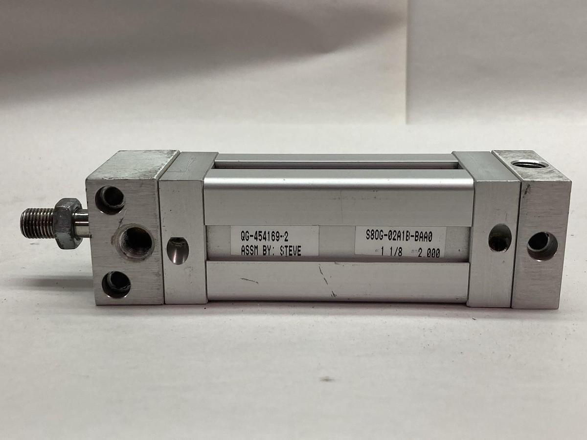 Used Numatics,S80G-02A1B-BAA0,Cylinder Actuator 1-1/8 2.000